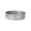SILVERANT Camping Plate Titanium Pan Dish Plate with Handle &