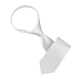 Allegra K Men's Classic Wide Neck Tie Solid Color Necktie for Formal Business One Size White