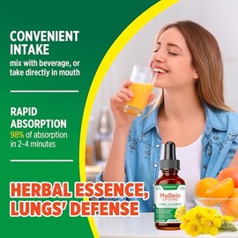 Extracto De Hojas De Gordolobo Para Los Pulmones: Gotas De Gordolobo Para Los Pulmones 2 Onzas Líquidas (Paquete De 1)