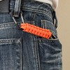 BRAVESHINE Carabiner Keychain Hook with Paracord Strap - 1 Orange
