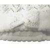 Baby White Girls Crochet Knitted Bow Bobble Hat - Fully