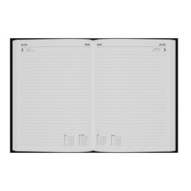 Collins - Essential - 2026 12 Month Calendar Year Planner, Day-To-Page Diary, A5 Hard Cover - Black (ESSA51.99-26)