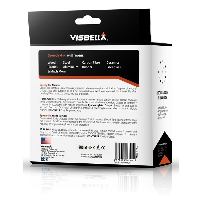 Visbella 7 Seconds Speedy Fix Strong Instant Adhesive & Filling