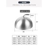Desirable Steak Okonomiyaki Cover Stainless Steel Dome-Shaped Round Iron Griddle