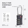 TSA Locks for Luggage, Small Combination Padlock with Cable, Luggage