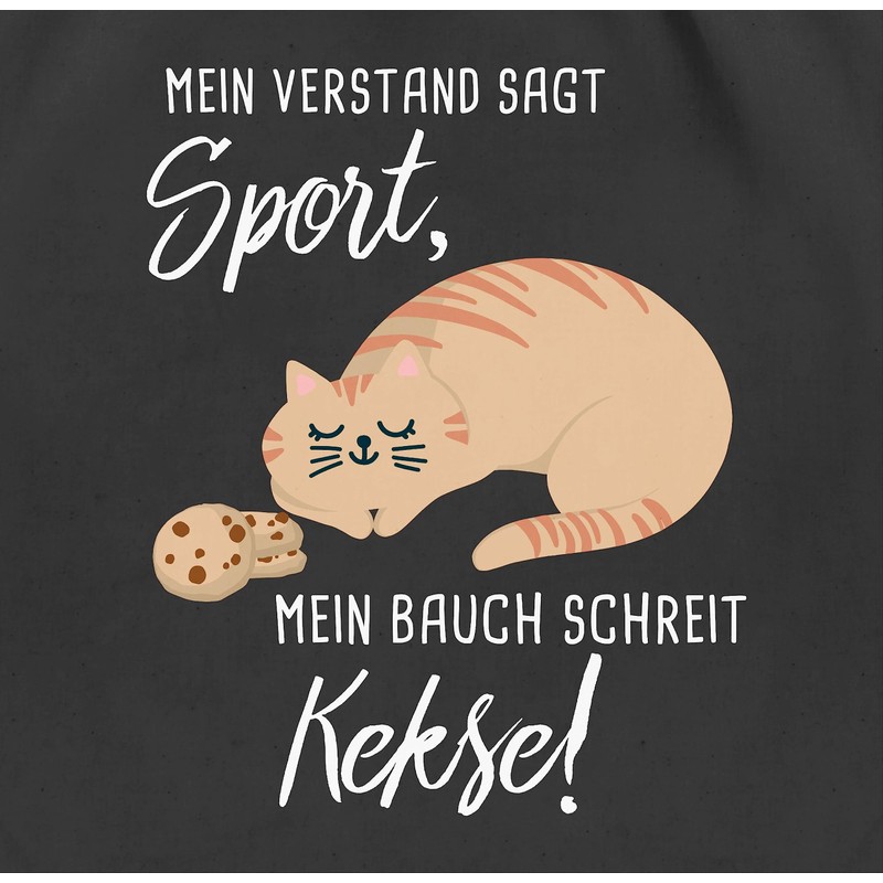Shirtracer - Gym Bag Backpack - Sayings Statement - Mein