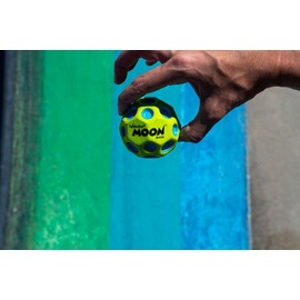 Sunflex® x Waboba® Moon Ball Martian Green | Jumping Ball | Jumping Rubber Ball | Play Ball | Ball Crater Creates Popping Sound | Easy to Grip | Bouncing Ball for Children