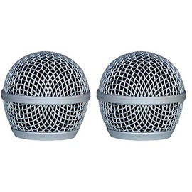 Audio2000'S ACC1001X2 2-Pack Dent Resistant Steel Grille-Mesh Microphone Windscreens