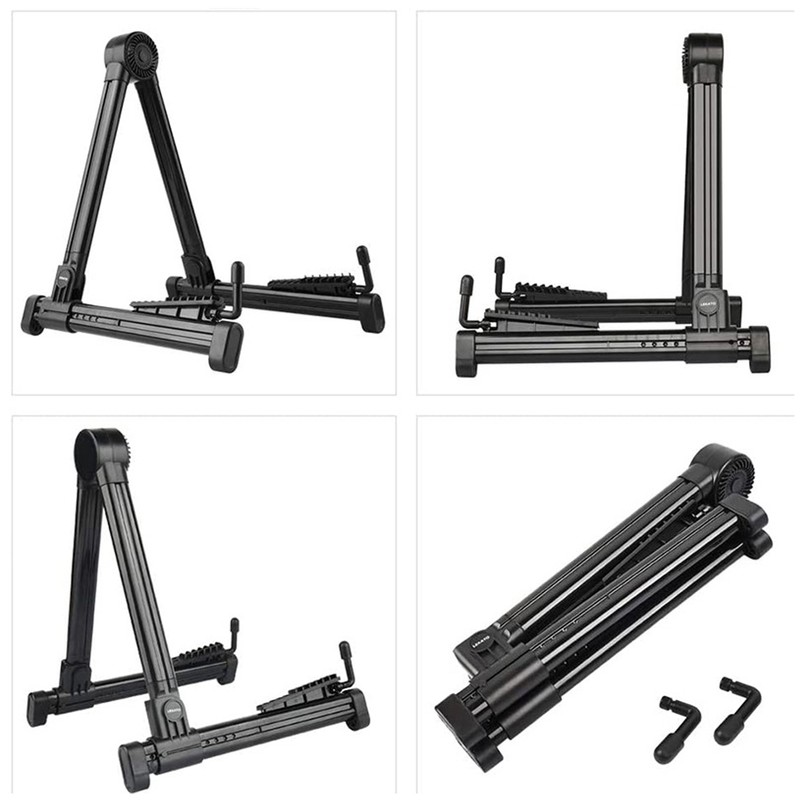 Foldable A Frame Guitar Stand Stable Aluminium Alloy ABS Folk