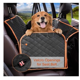 n/a Dog Car Seat Cover for Back Seat Waterproof Hammock Nonslip Backseat Dog Cover
