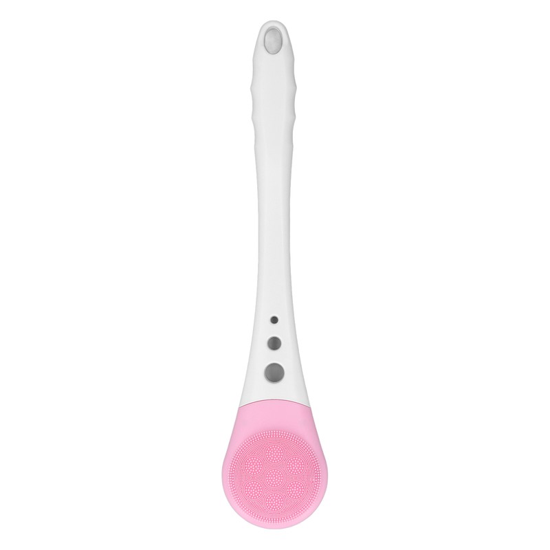 Electric Body Scrubber Shower Brush Long Handle Waterproof Cordless Body