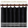 StangH Black Velvet Curtains 120 inches Long - Extra Long