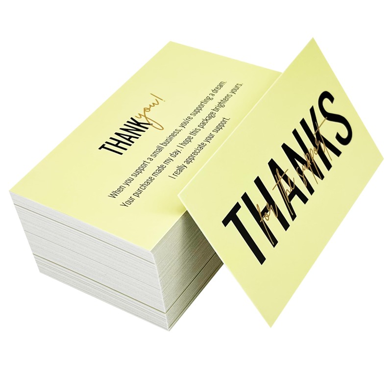 RXBC2011 Exquisite Elegance Thank You Card 100 YELLOW
