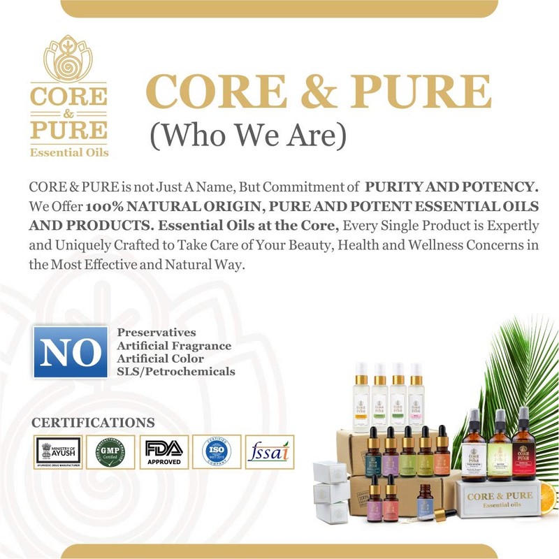 CORE & PURE Tea Tree Grade-A, Essential Oil |Natural, Potent|
