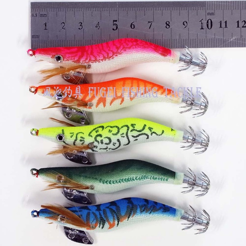 A20egi25h5XGB Set of 5 Rattle No. 2.5 Egi Rattle, Luminous