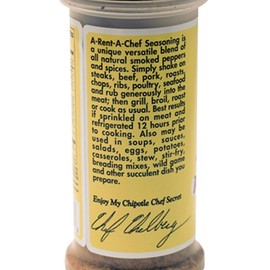 A-Rent-A-Chef All Natural, All Purpose, Chipotle Seasoning - Gluten Free - MSG Free - 4.96 oz. - Made in the USA - Proudly Made in Nebraska