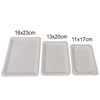 Wimex 100 Flat Paper Plates White Square 11 x 17