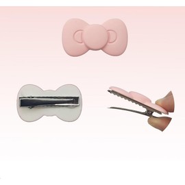 2Pcs Pink Bow Hair Clips Bows for Girls, Bow Hair Barrettes for Women, Fashion Bow Hairpin Alligator Clips, Kawaii Cute Hair Accessories for Girls Gift