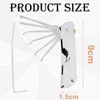 7in1 Lock Picking Tool Set,Professional Stainless Steel Lock Picking Kit,Folding