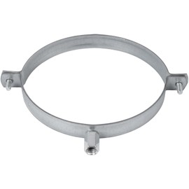8" Inch Galvanized Pipe Hanger - Conduit Mounting Clamp - Tube Brackets - Pipe Clamps - Tube Wall Mounting Bracket Clamp - Rigid Conduit Holder - PVC and Metal Pipe Attachment Hanger