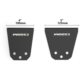 CSOOM 4 Inch & 5 Inch Wide SDS-Plus Floor Scraper Kit with Spare Bolts and Nuts, Scraper Fits SDS-Plus Rotary Hammers and Chipping Hammer Drills，Thinset Vinyl Scraper Adhesives Remover.