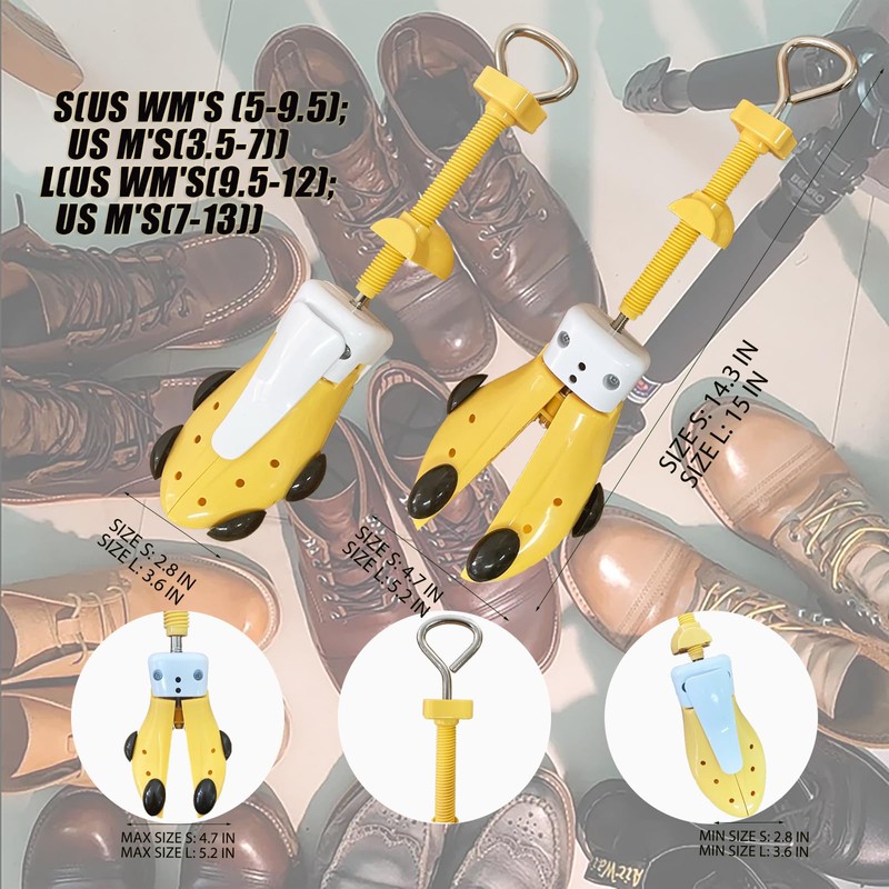 Repacego Shoe Stretcher for Women Men, Premium Shoe Widener Stretcher