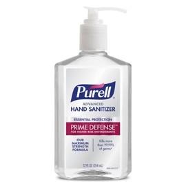 PURELL PRIME DEFENSE™ Advanced Hand Sanitizer, 12 fl oz Pump Bottle, Case of 12 Bottles