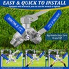 304 Stainless Steel Garden Hose Splitter 2 Way Heavy Duty,
