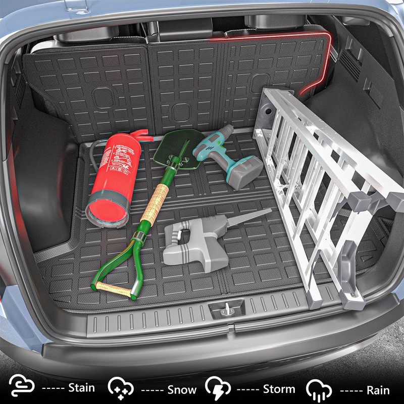 Xipoo Cargo Liner Compatible with 2022-2025 Tucson Cargo Liner Backrest