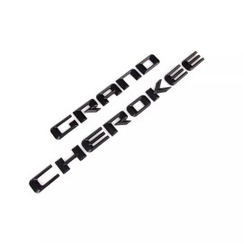 Mopar 1pcs Set Jeep Grand Cherokee Side Door Matte Black Replacement Emblem Mopar