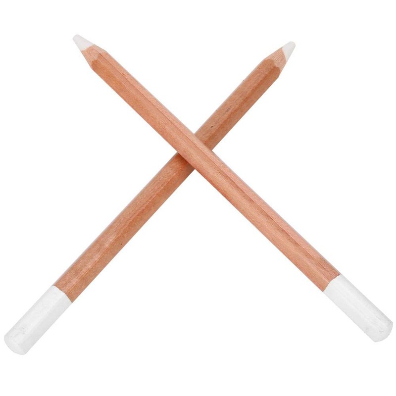 White Charcoal Pencils, Set of 2 Art Drawing Pencils Set,
