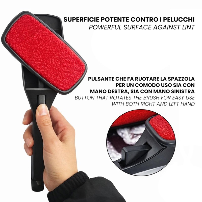 IPEA Spazzola Velluto Levapelucchi - [ GIREVOLE ] - per