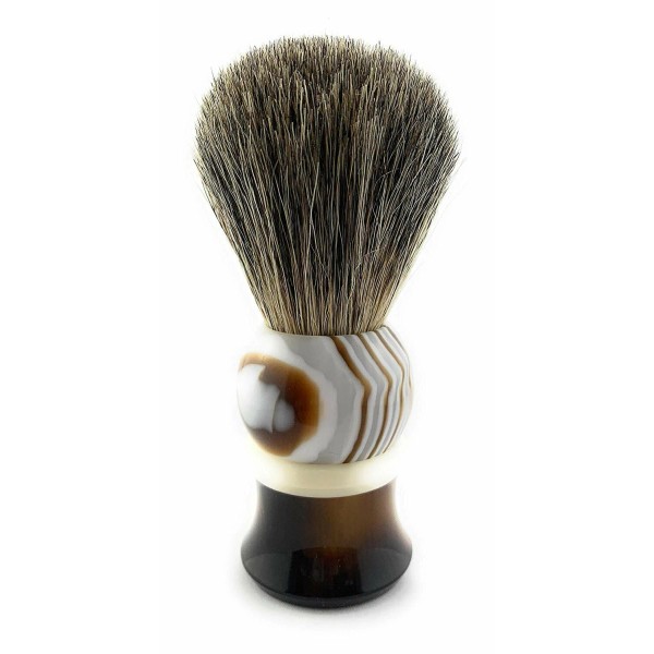 G.B.S GBS 100% Pure Badger Bristle Horn Shaving Brush!