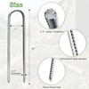 Asyusyu Heavy Duty 12 Inch Metal Tent Stakes,12 Pack Galvanized