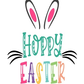 CafePress Hoppy Easter Decorative Area Rug, 7'x5' Throw Rug