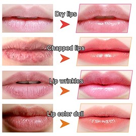Adofect 30 máscaras de labios de colágeno de cristal, almohadillas de labios de colágeno ideales para hidratar, eliminar la piel muerta, antiagrietamiento y antienvejecimiento y rellenar tus labios (rosa)