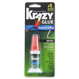 Elmer's Krazy Glue Home and Office Brush-On Glue, 0.18 oz