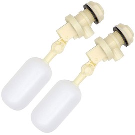 Float Valve 1/2" Shut Off Plastic Water Float Valve, Stable Water Float Ball Valve for Horse Cattle Goat Sheep Pig Dog Farm Supplies 2 Pack