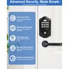 Keyless Entry Door Lock, Smart Keypad Deadbolt for Front Door,