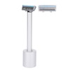 Men Electric Double Edge Razor Portable Adjustable Vibration Metal Shaver