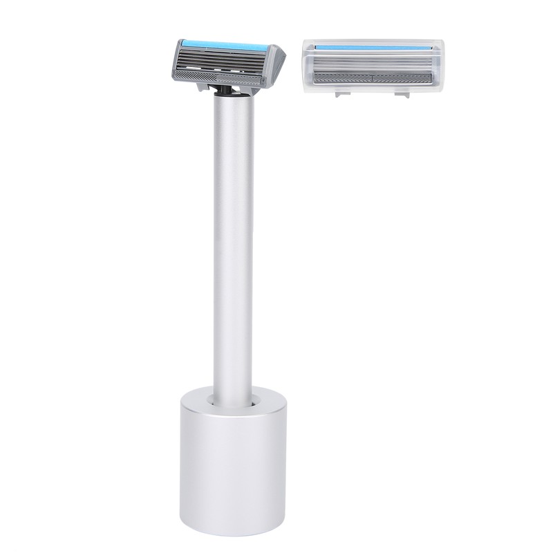 Men Electric Double Edge Razor Portable Adjustable Vibration Metal Shaver