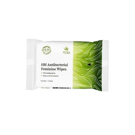 HH Feminine Wipes, Removes Odor, pH Balanced, Flushable Cleansing Wipes, Alcohol-Free - Aloe Vera (10 Count, Pack of 5)