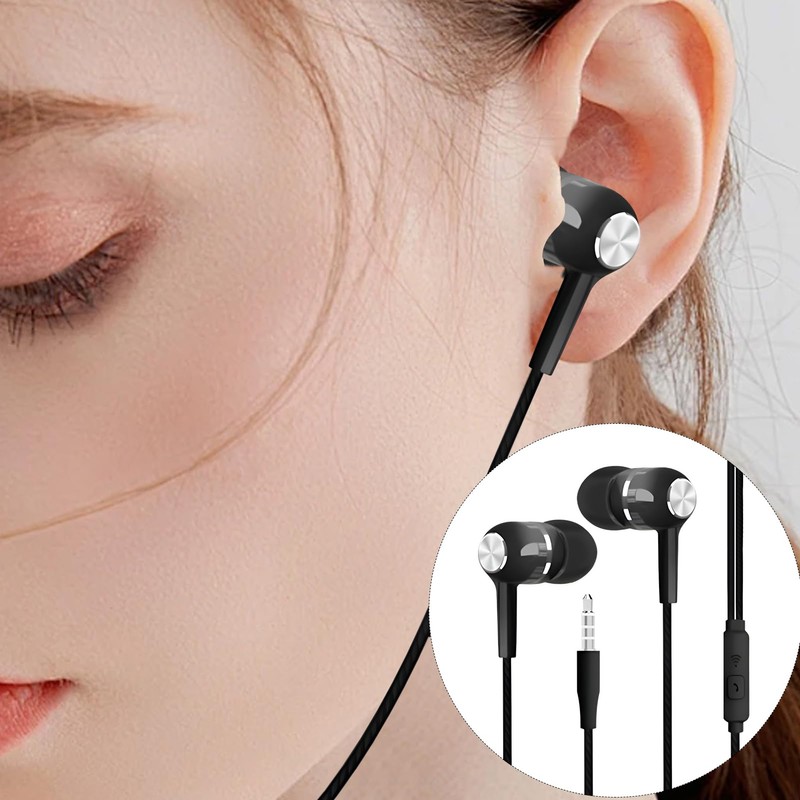 Wired Earbuds | Ear Phones with Cord - 3.5mm Lightweight