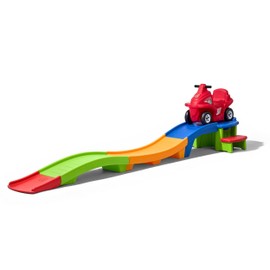 Step2 Up & Down Roller Coaster Kids Ride On Toy, Push Car, Indoor/Outdoor Playset, Made of Durable Plastic, Max Weight 50 lbs., For Toddlers 2-5 Years Old, Multicolor