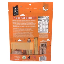 Louisville Vegan Jerky - Buffalo Hot Wing, Vegetarian & Vegan-Friendly Jerky, 21 Grams of Non-GMO Soy Protein, 210 Calories Per Bag, Gluten-Free Ingredients (3 oz, 5-Pack)