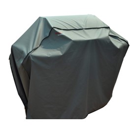 BroilPro Accessories 58" Heavy Duty Waterproof Gas Grill Cover fits Weber Char-Broil Coleman Gas Grill-Gray