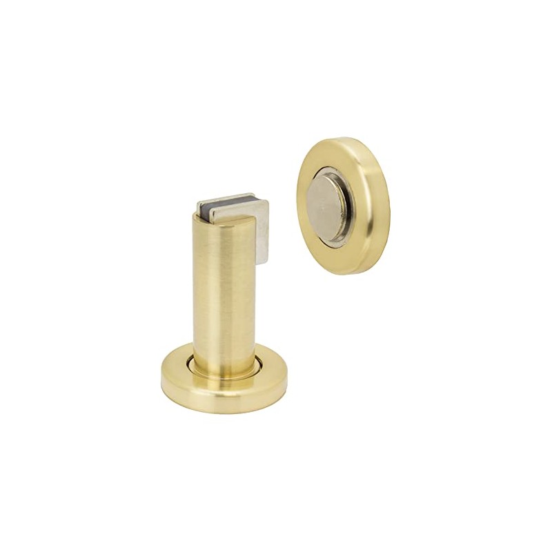 FPL Modern Door Stop/Holder and Magnetic Catch - Satin Brass