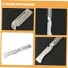 Beavorty Groomsmen Present Stainless Steel Folding Comb Beard Styler Portable