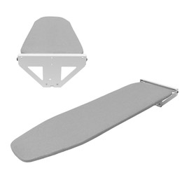 Wall-Mounted Ironing Board, Foldable Ironing Station 36.2” x 12.2”, Folding Compact Ironing Board for Home, Apartment & Dorms, Easy-Release Lever