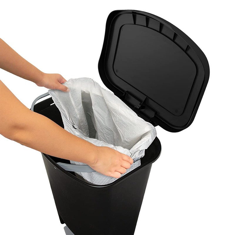 Glad 13 Gallon Trash Can | Plastic Kitchen Waste Bin